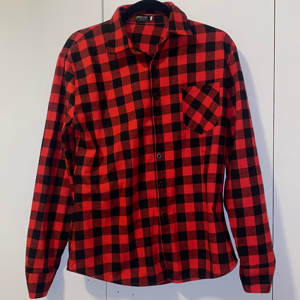 Men’s long sleeve Plaid flannel